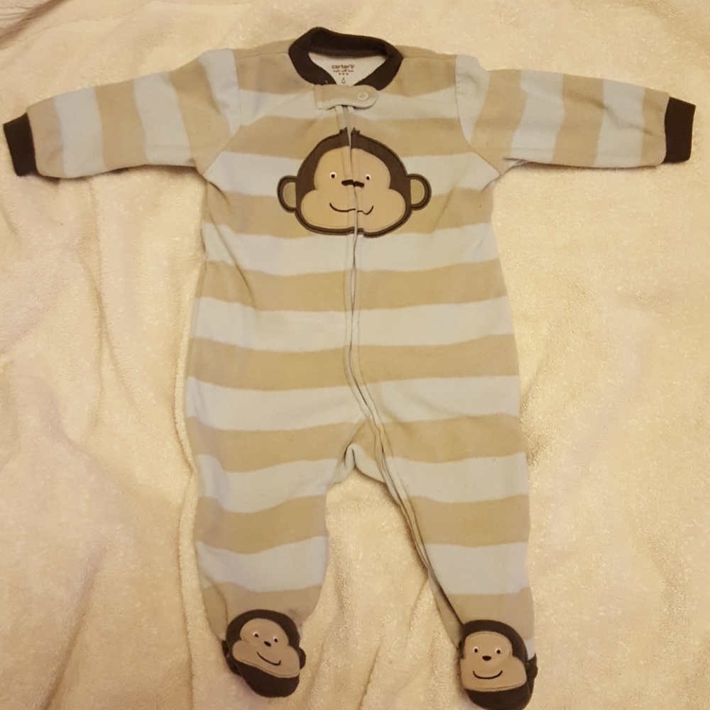 Carter's fleece sleeper. Size 6 months